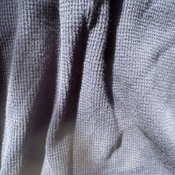 EUC Victoria’s Secret Fireside Long Jane Thermal Top Waffle Knit, Navy Blue, L - Picture 11 of 12